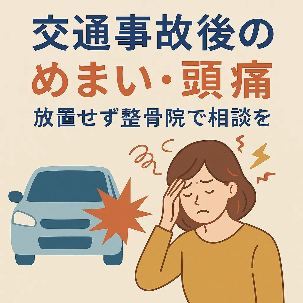 【交通事故後のめまい・頭痛】放置せず整骨院で相談を｜あるむ鍼灸整骨院（都城市・三股町）