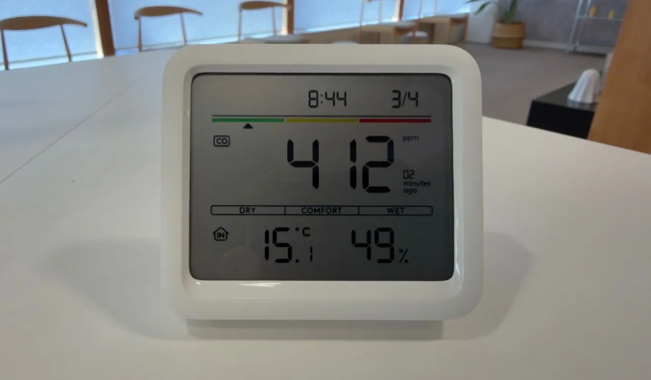 【都城市・三股町】院内の空気環境を確認するためCO2濃度計を導入しました